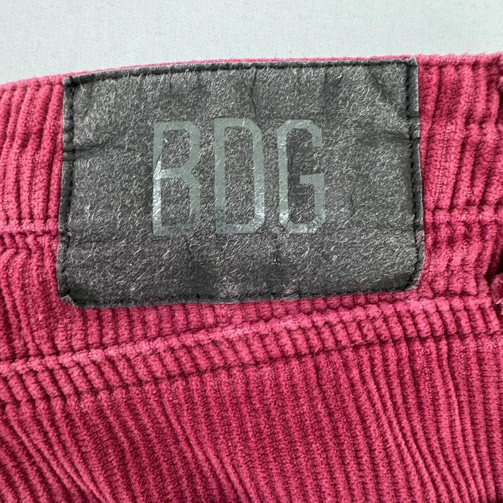 BDG High-Rise Mom Corduroy Pants Burgundy Tapered Leg‎ Womens 27